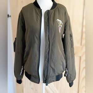 Olive Bomber Jacket